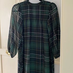 Anne Taylor plaid dress